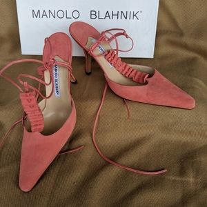 Manolo Blahnik | Suede Bimba Nova Pumps